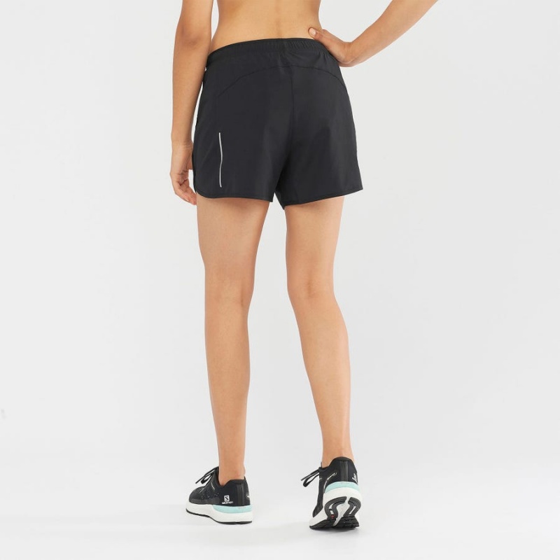 Women's Salomon AGILE Shorts Black | IN3267HAP