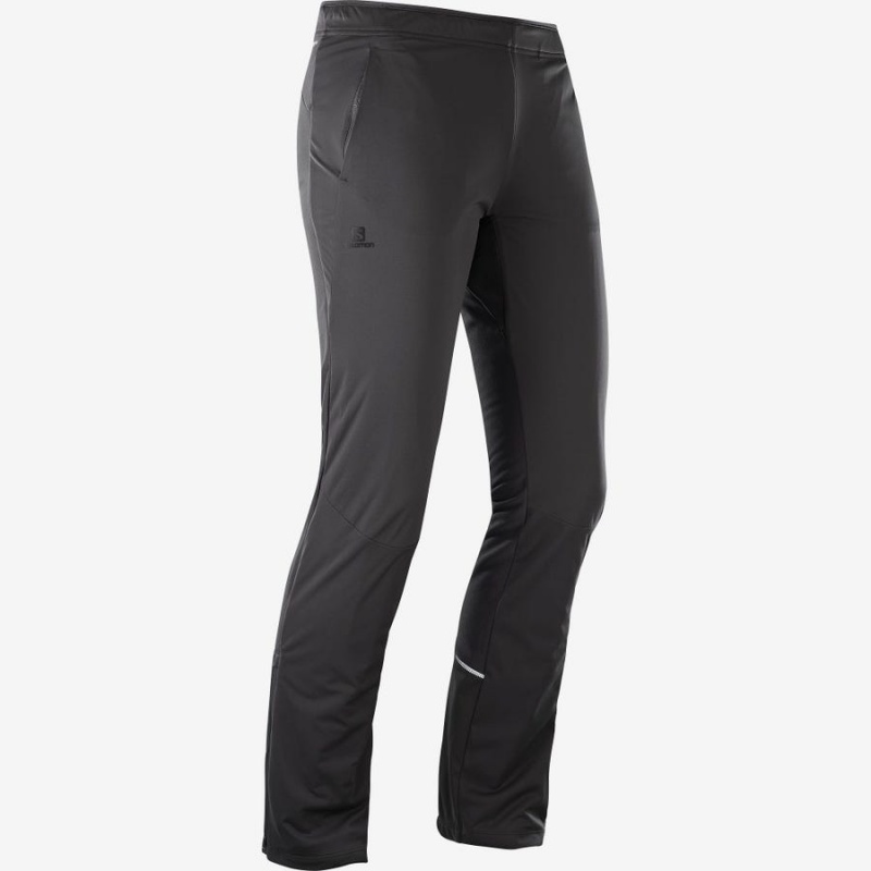 Women's Salomon AGILE WARM Pants Black | IN3229RVD