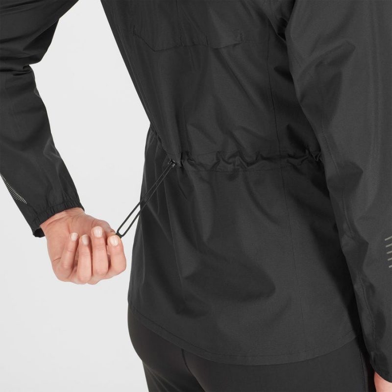 Women's Salomon BONATTI WATERPROOF Jackets Black | IN3146BEX