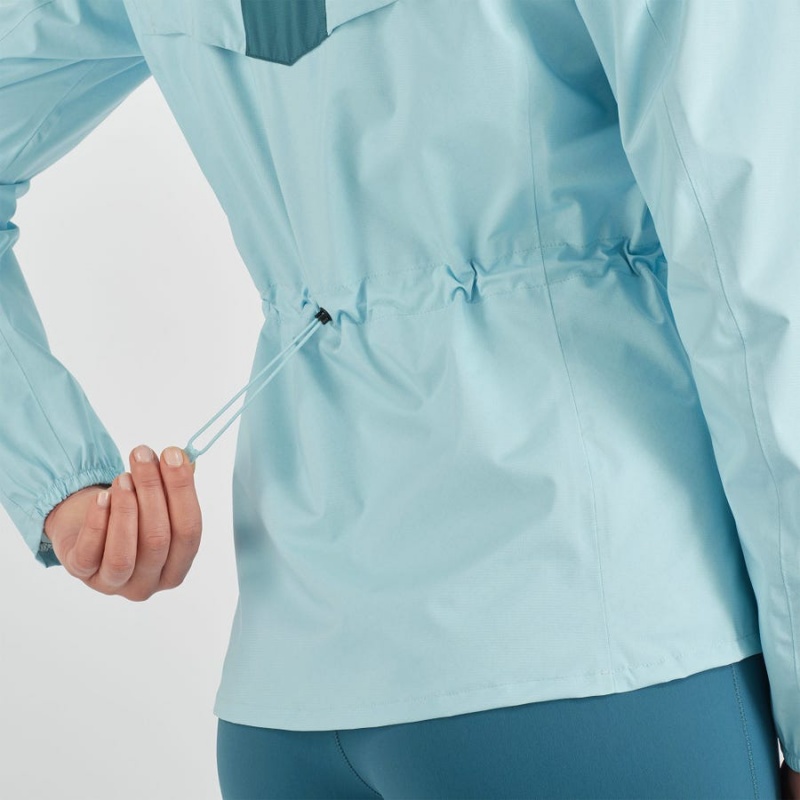 Women's Salomon BONATTI WATERPROOF Jackets Mint | IN3148MQZ