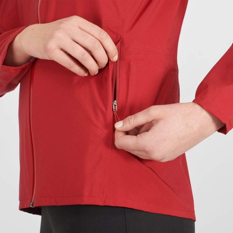 Women's Salomon BONATTI WATERPROOF Jackets Red | IN3149QMA