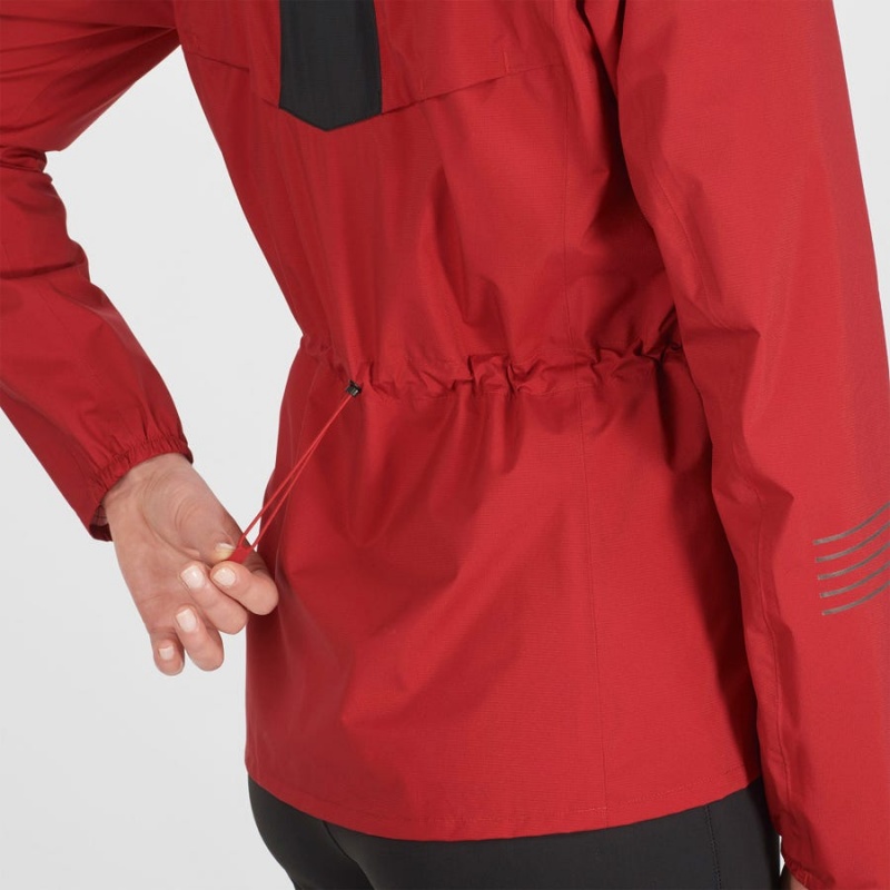 Women's Salomon BONATTI WATERPROOF Jackets Red | IN3149QMA