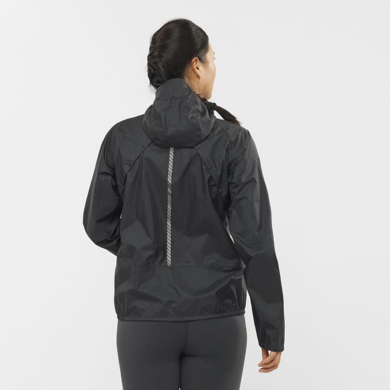 Women's Salomon BONATTI WATERPROOF Jackets Black | IN3150WNB