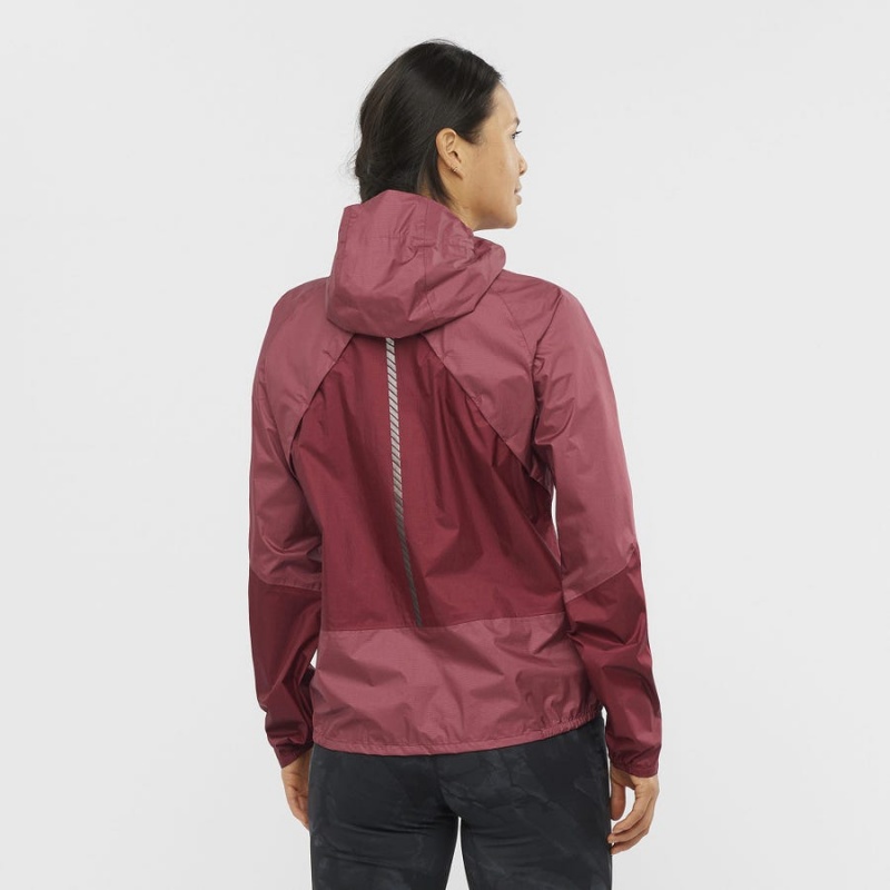 Women's Salomon BONATTI WATERPROOF Jackets Red | IN3153DFM