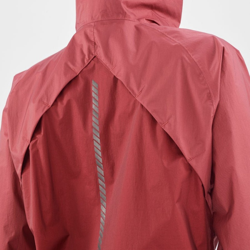 Women's Salomon BONATTI WATERPROOF Jackets Red | IN3153DFM