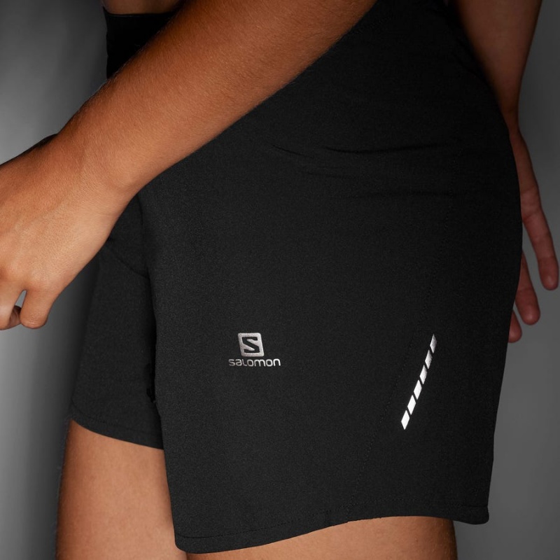 Women's Salomon CROSS 5'' Shorts Black | IN3280EBC