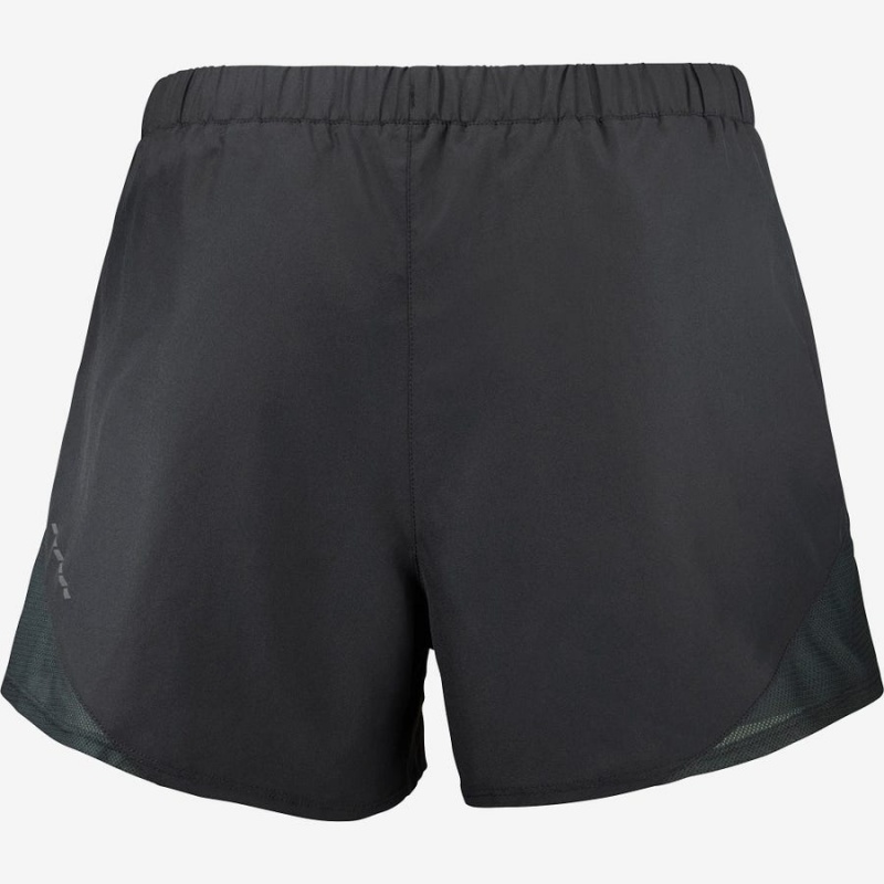 Women's Salomon CROSS REBEL 4'' Shorts Black | IN3271ZUT