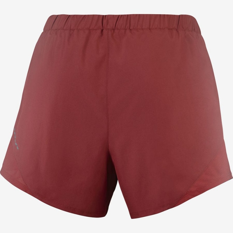 Women's Salomon CROSS REBEL 4'' Shorts Red | IN3273CTV