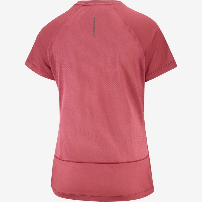 Women's Salomon CROSS REBEL T Shirts Red | IN3051GSO