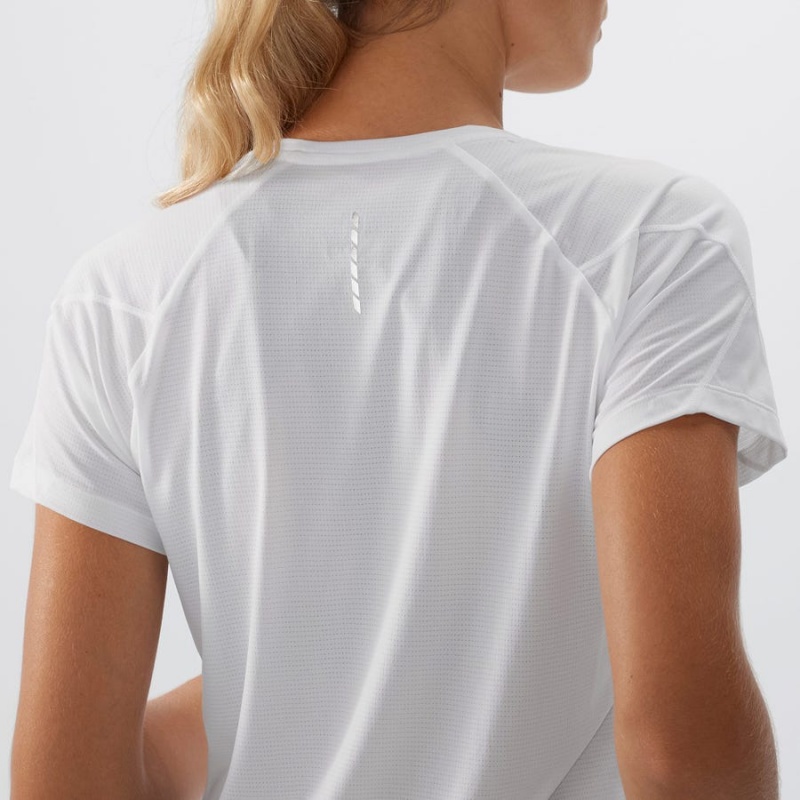 Women's Salomon CROSS RUN T Shirts White | IN3083DFM