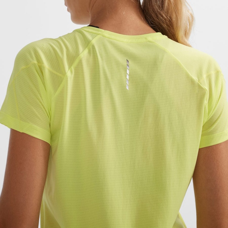 Women's Salomon CROSS RUN T Shirts Ye | IN3085GSO