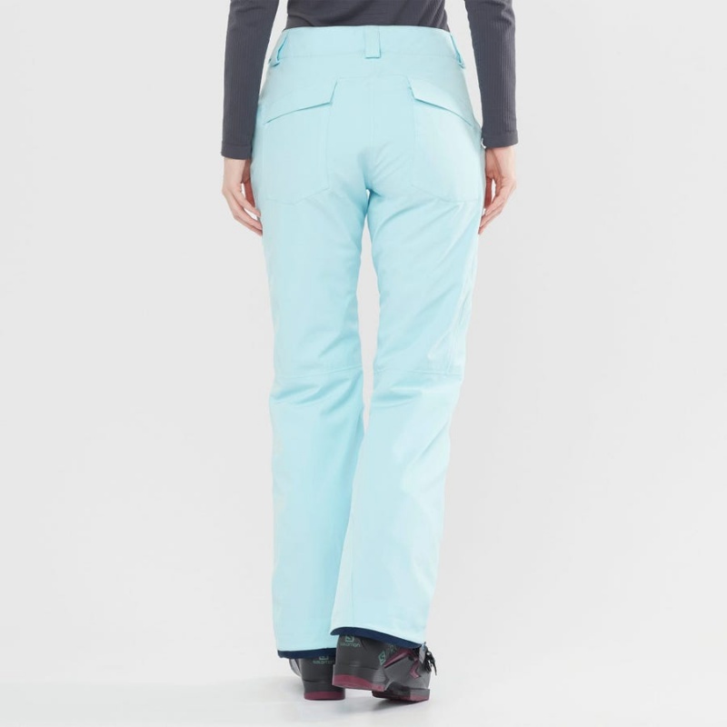 Women's Salomon EDGE Ski Pants Mint | IN3301VRW