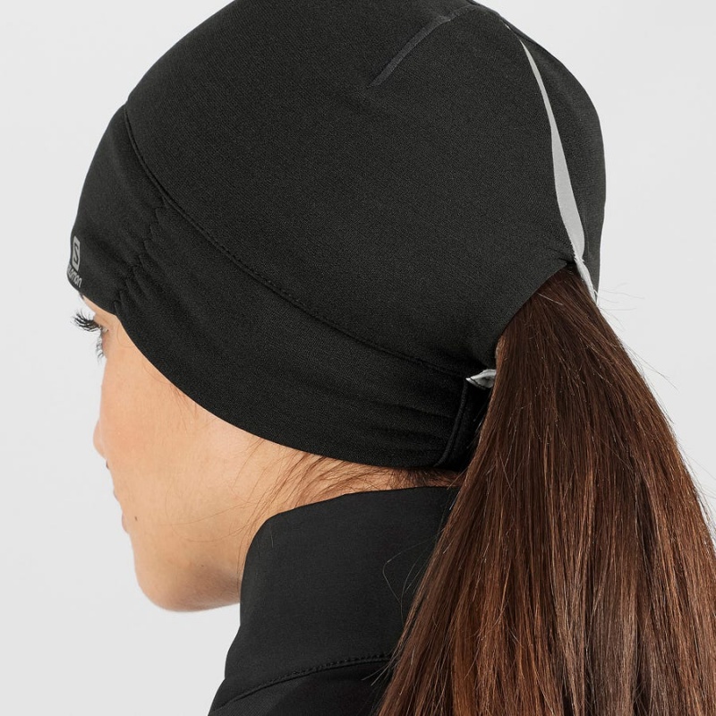 Women's Salomon ELEVATE WARM Hats Black | IN3438TCE