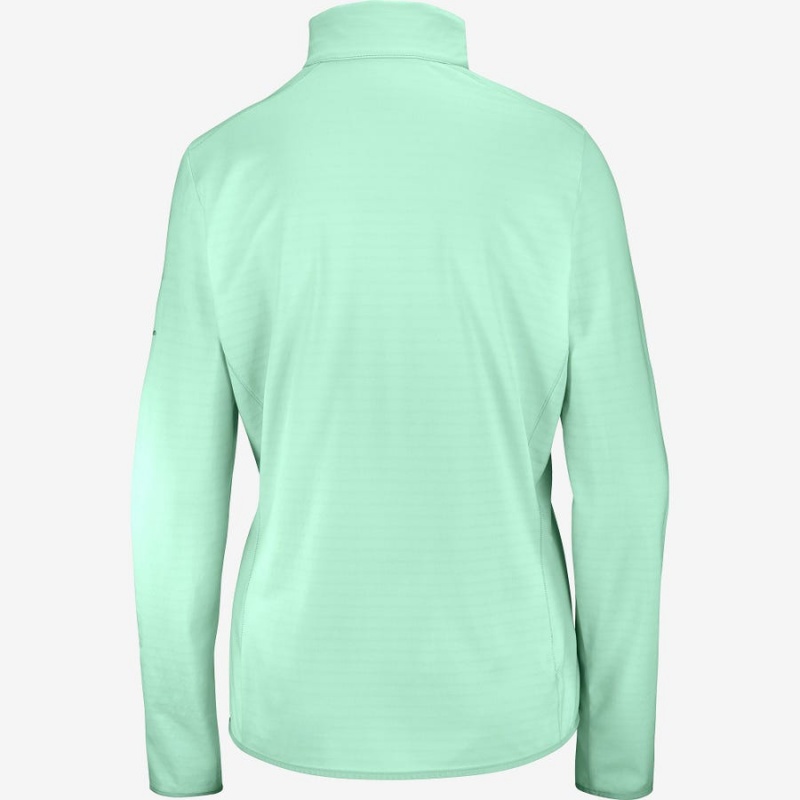 Women's Salomon ESSENTIAL LIGHTWARM Hoodie Green | IN3089LIS