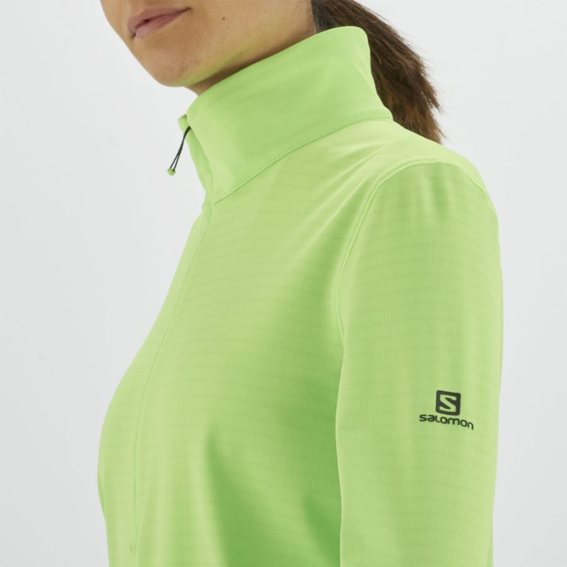 Women's Salomon ESSENTIAL LIGHTWARM Hoodie Mint | IN3104HAP