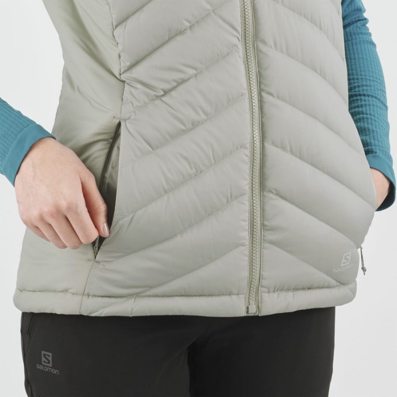 Women's Salomon ESSENTIAL XWARM DOWN INSULATED Jackets Silver | IN3172NWY