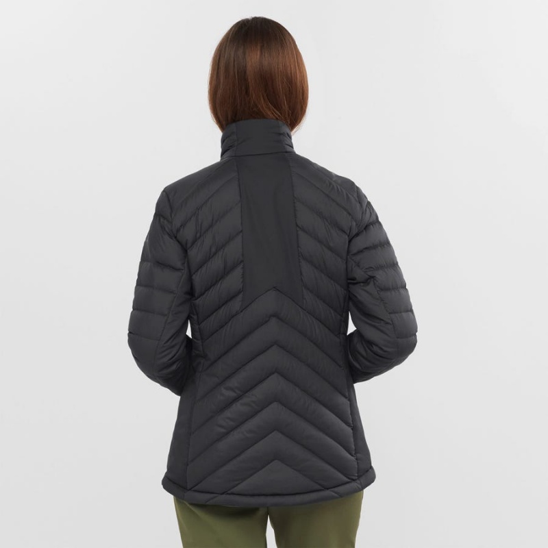 Women's Salomon ESSENTIAL XWARM DOWN INSULATED Jackets Black | IN3174QMA