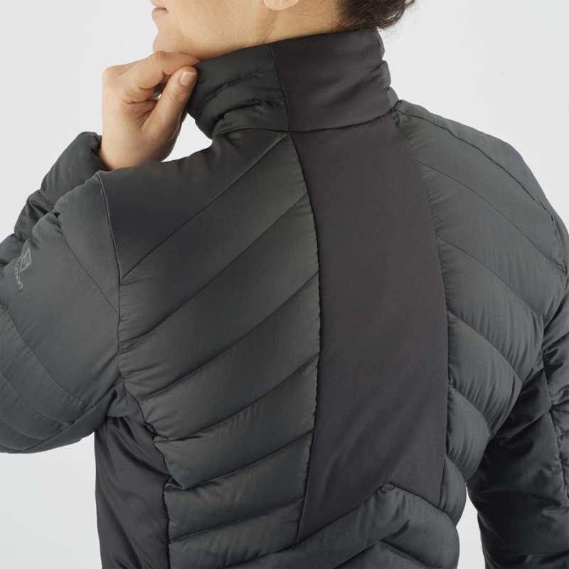 Women's Salomon ESSENTIAL XWARM DOWN INSULATED Jackets Black | IN3174QMA