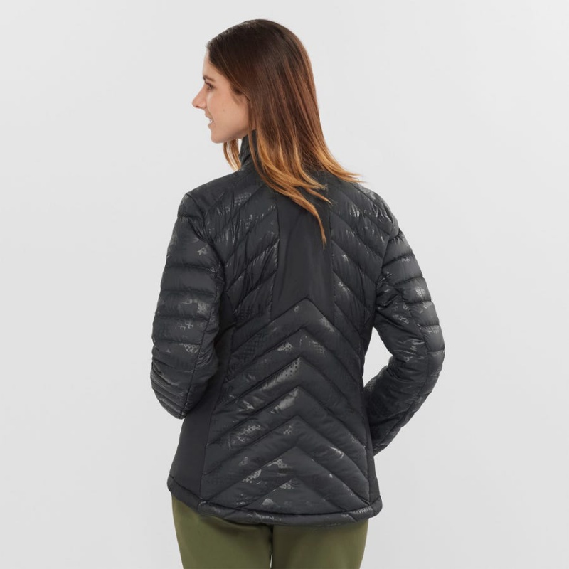 Women's Salomon ESSENTIAL XWARM DOWN INSULATED Jackets Black / Black | IN3175WNB