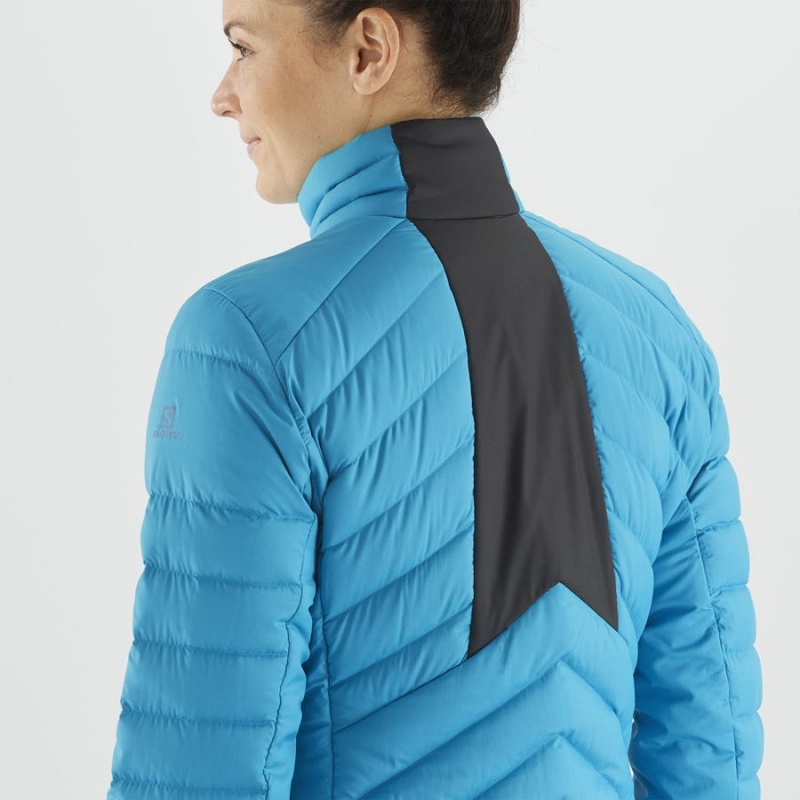 Women's Salomon ESSENTIAL XWARM DOWN INSULATED Jackets Blue | IN3176EBC