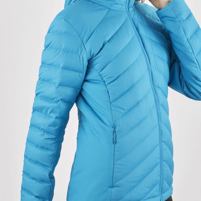 Women's Salomon ESSENTIAL XWARM DOWN INSULATED Jackets Blue | IN3178TCE