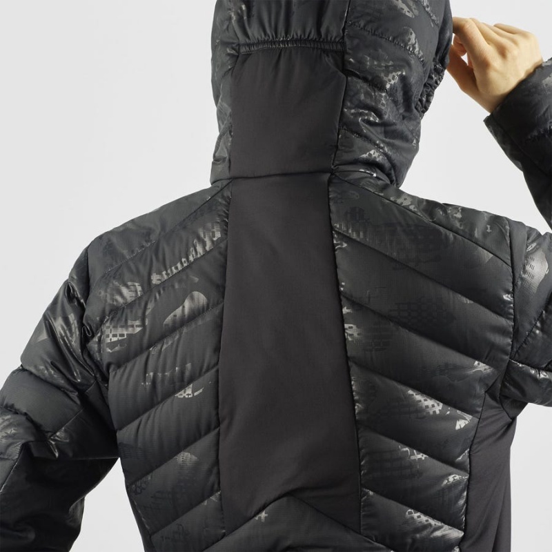 Women's Salomon ESSENTIAL XWARM DOWN INSULATED Jackets Black / Black | IN3179YXF