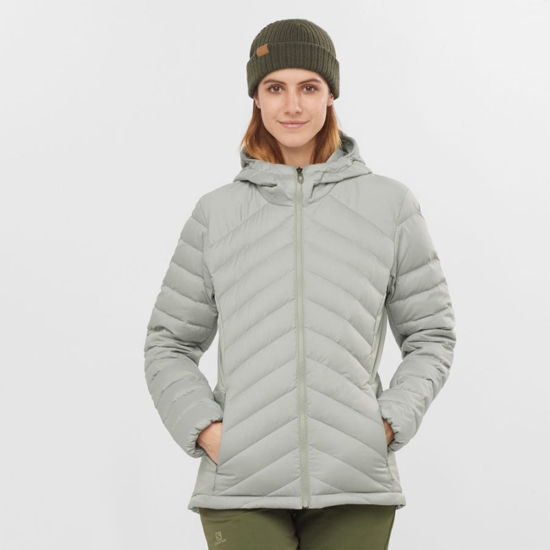 Women's Salomon ESSENTIAL XWARM DOWN INSULATED Jackets White | IN3180UZG