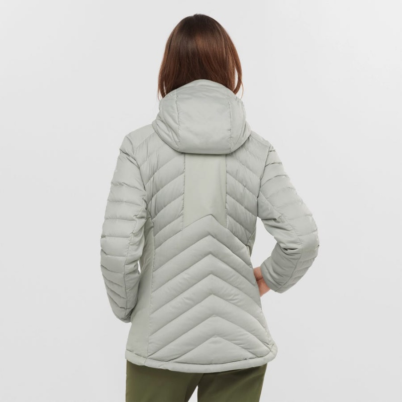 Women's Salomon ESSENTIAL XWARM DOWN INSULATED Jackets White | IN3180UZG