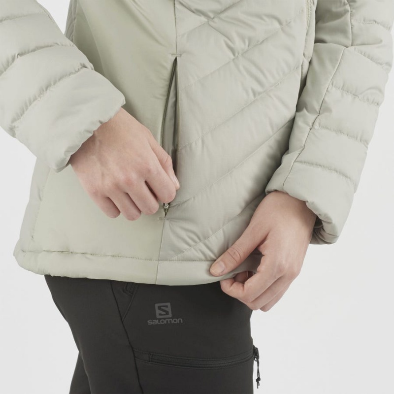 Women's Salomon ESSENTIAL XWARM DOWN INSULATED Jackets White | IN3180UZG