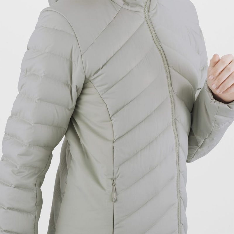 Women's Salomon ESSENTIAL XWARM DOWN INSULATED Jackets White | IN3180UZG