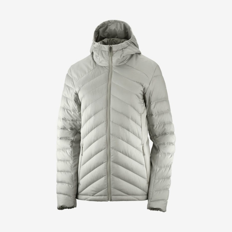 Women\'s Salomon ESSENTIAL XWARM DOWN INSULATED Jackets White | IN3180UZG