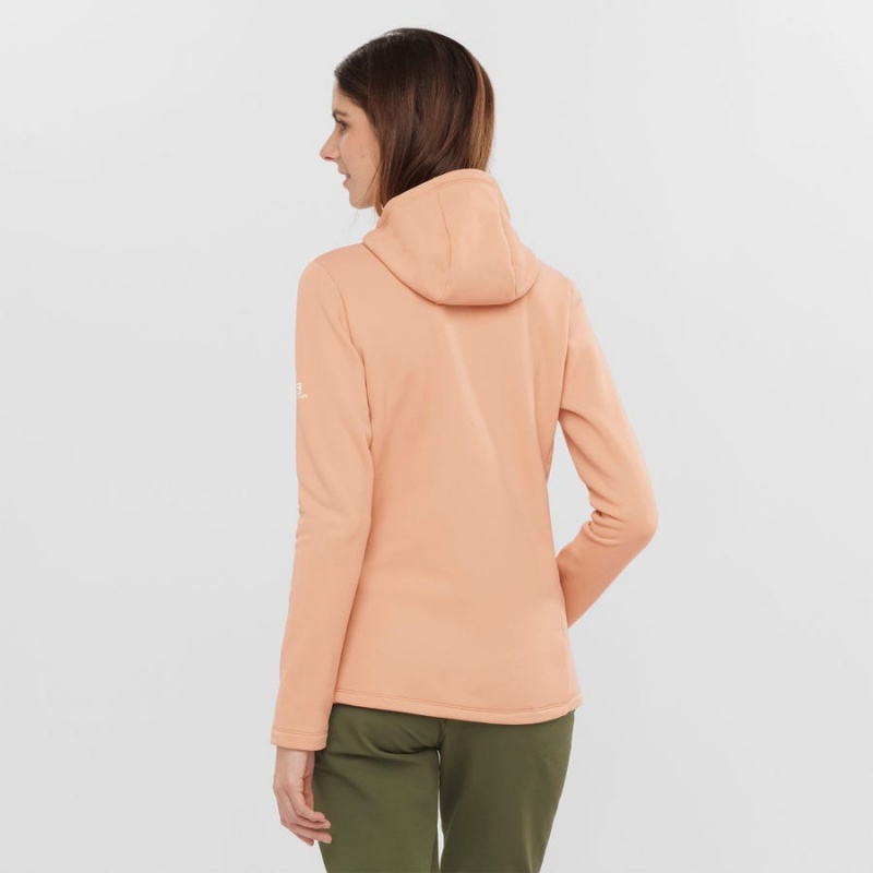 Women's Salomon ESSENTIAL XWARM Hoodie Pink | IN3122QMA