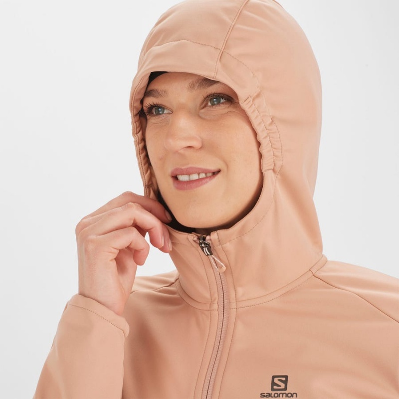 Women's Salomon GORE TEX INFINIUM™ WINDSTOPPER® Jackets Pink | IN3189GSO