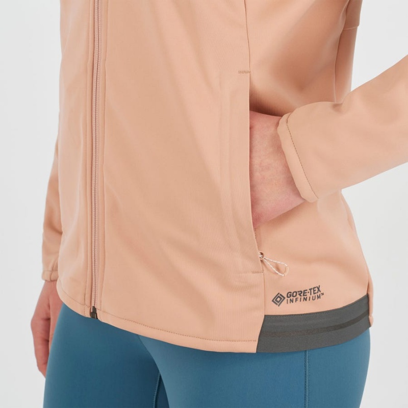 Women's Salomon GORE TEX INFINIUM™ WINDSTOPPER® Jackets Pink | IN3189GSO