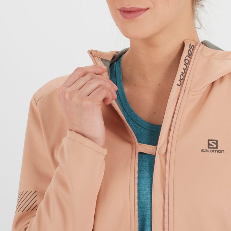 Women's Salomon GORE TEX INFINIUM™ WINDSTOPPER® Jackets Pink | IN3189GSO