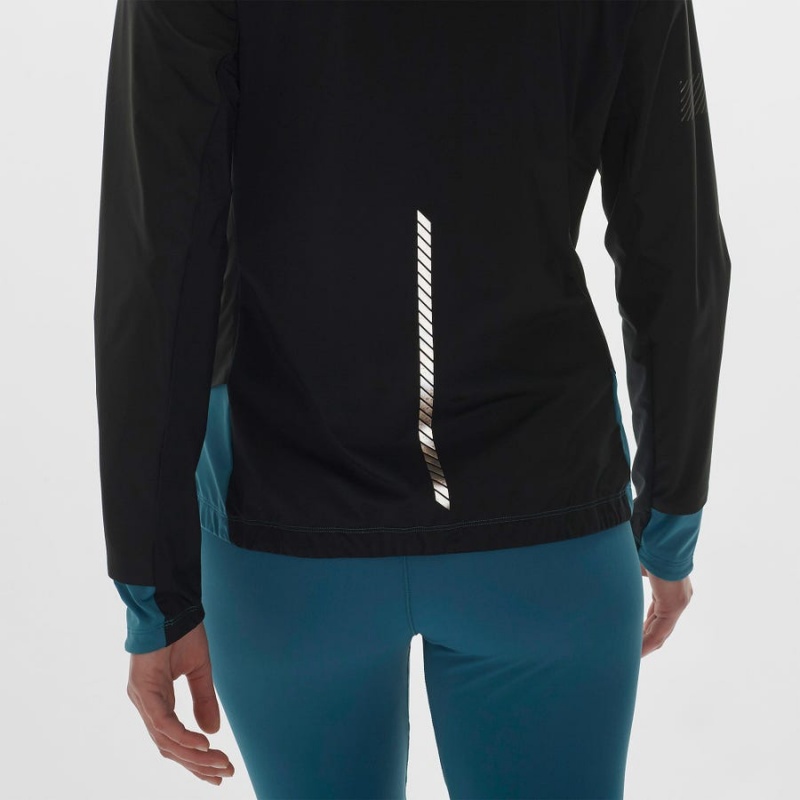 Women's Salomon LIGHT SHELL Jackets Black | IN3193LIS