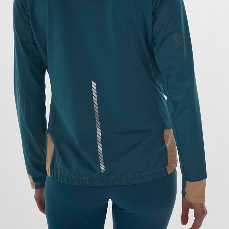 Women's Salomon LIGHT SHELL Jackets Blue | IN3192KOR