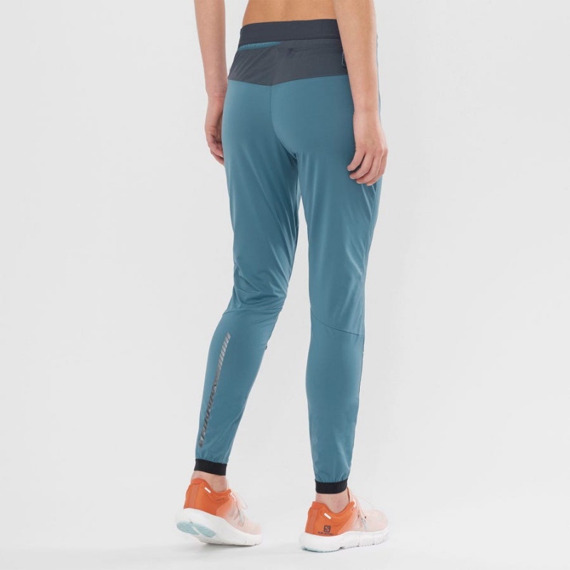 Women's Salomon LIGHT SHELL Pants Blue | IN3238SGL