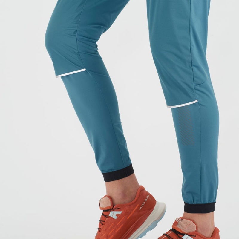 Women's Salomon LIGHT SHELL Pants Blue | IN3238SGL