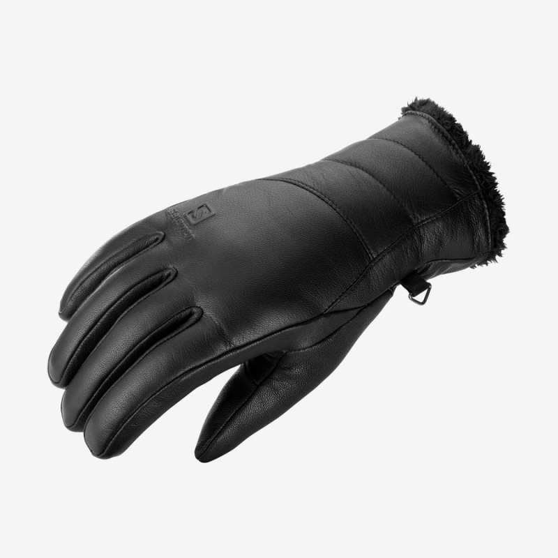 Women\'s Salomon NATIVE Gloves Black | IN3529KOR