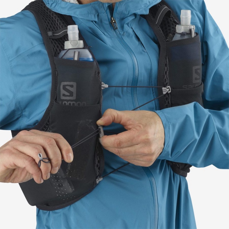 Women's Salomon NOCTURN ACTIVE SKIN 4 Running Packs Black | IN3318GSO