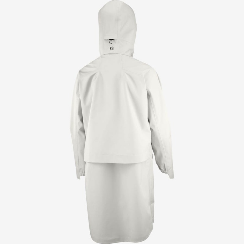 Women's Salomon OUTLIFE WP COMMUTER PARKA W WATERPROOF Jackets White | IN3130OKI