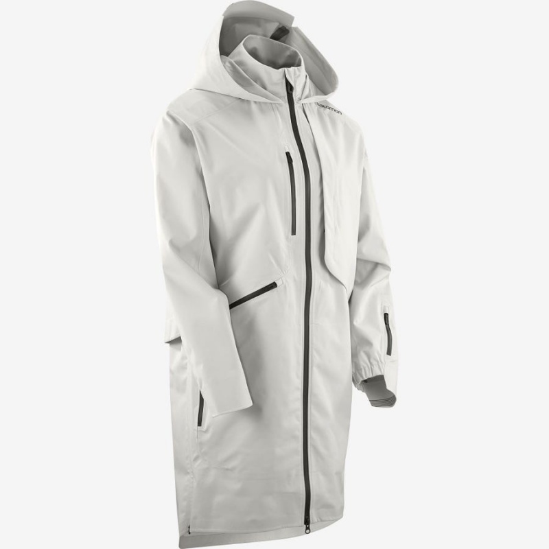 Women's Salomon OUTLIFE WP COMMUTER PARKA W WATERPROOF Jackets White | IN3130OKI