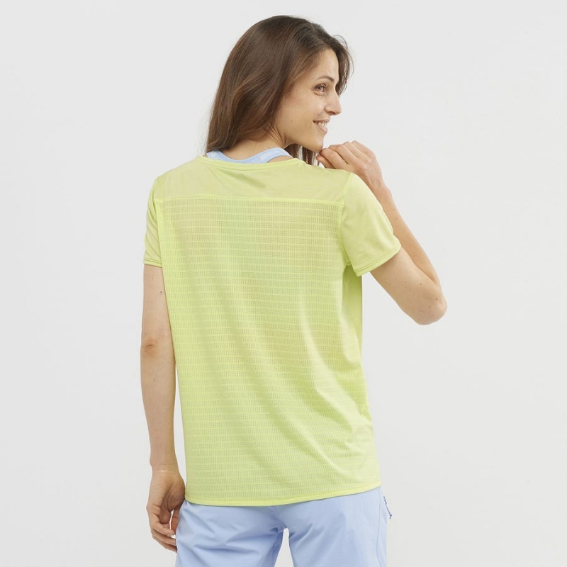 Women's Salomon OUTLINE SUMMER T Shirts Mint | IN3077ILH