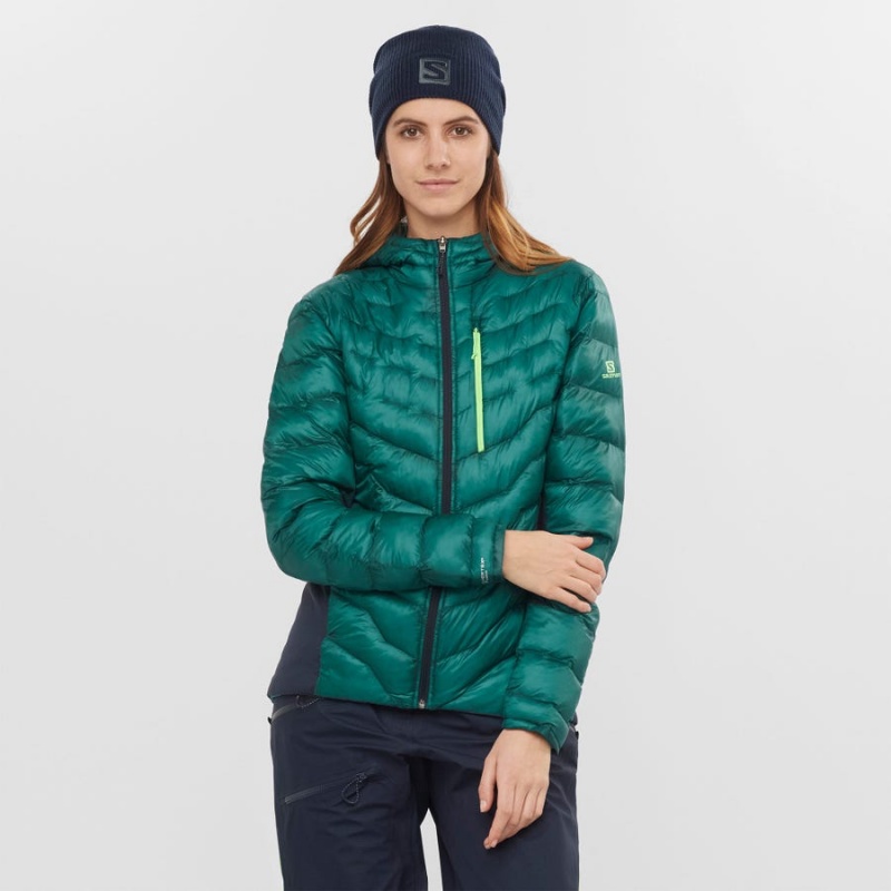 Women's Salomon OUTPEAK PRIMALOFT INSULATED Jackets Green | IN3182OKI