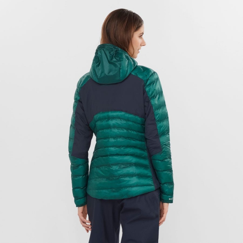 Women's Salomon OUTPEAK PRIMALOFT INSULATED Jackets Green | IN3182OKI