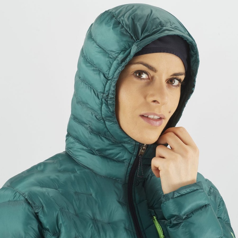 Women's Salomon OUTPEAK PRIMALOFT INSULATED Jackets Green | IN3182OKI