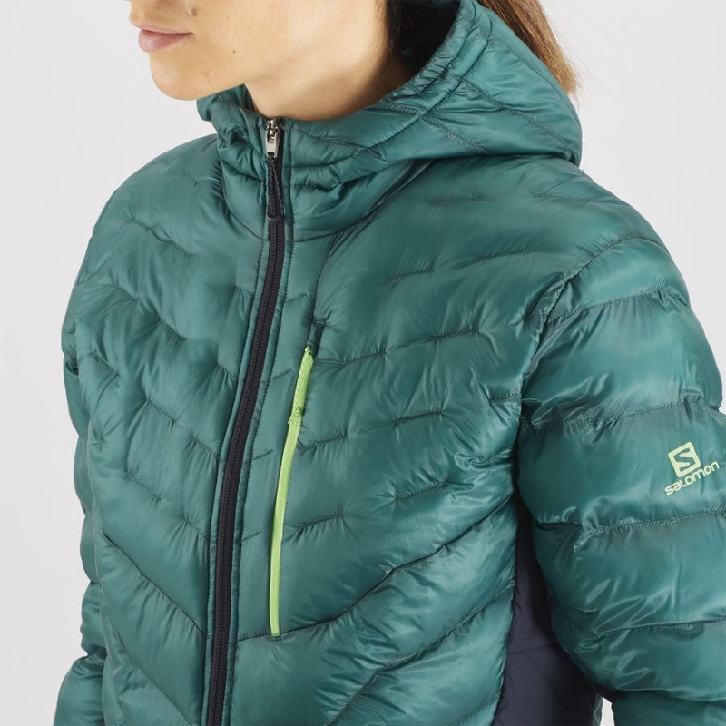 Women's Salomon OUTPEAK PRIMALOFT INSULATED Jackets Green | IN3182OKI