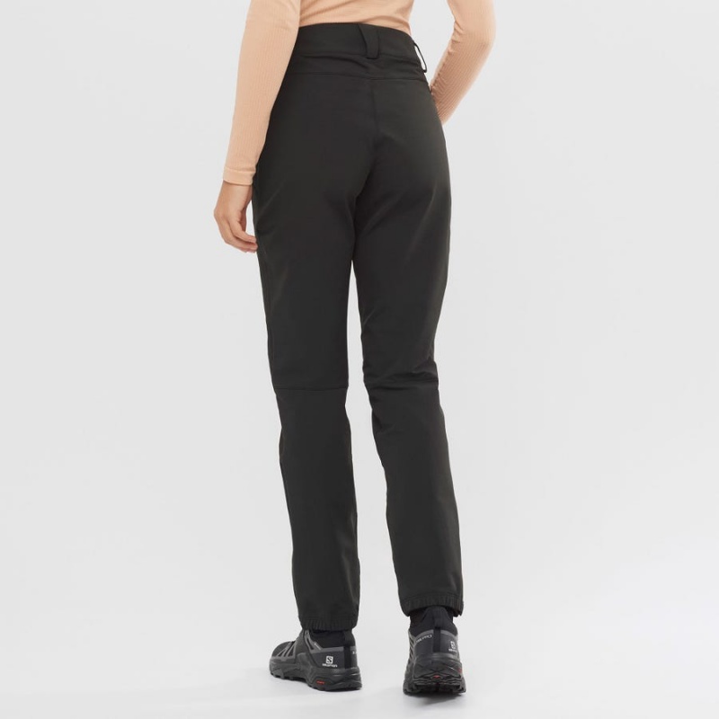 Women's Salomon OUTPEAK WARM Pants Black | IN3232UZG