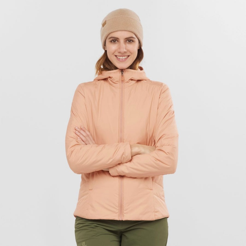 Women's Salomon OUTRACK INSULATED Jackets Pink | IN3170VRW